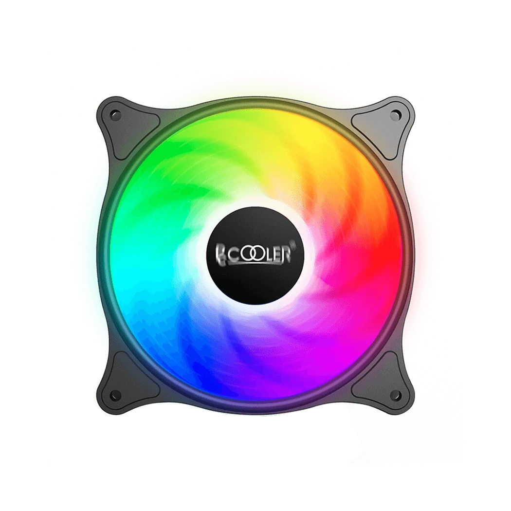 Кулер для корпуса/ Case Cooler PCCooler FX 120 ARGB BK (120x120x25mm, 4-pin PWM, ARGB, 52.79CFM, 33.2dBA, 2000RPM, Black)