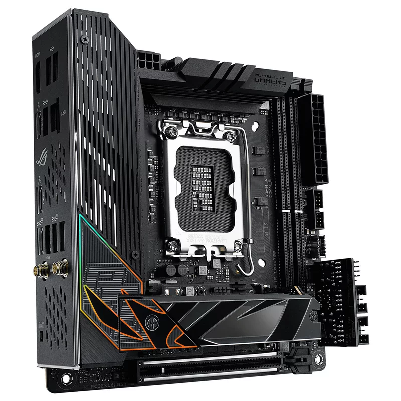 Материнская плата ASUS ROG STRIX Z790-I GAMING WIFI, LGA1700, Z790, 2*DDR5, HDMI, 2xSATA3 + RAID, M2, Audio, Gb LAN, USB 3.2, USB 2.0,mITX (90MB1CM0-M0EAY0)