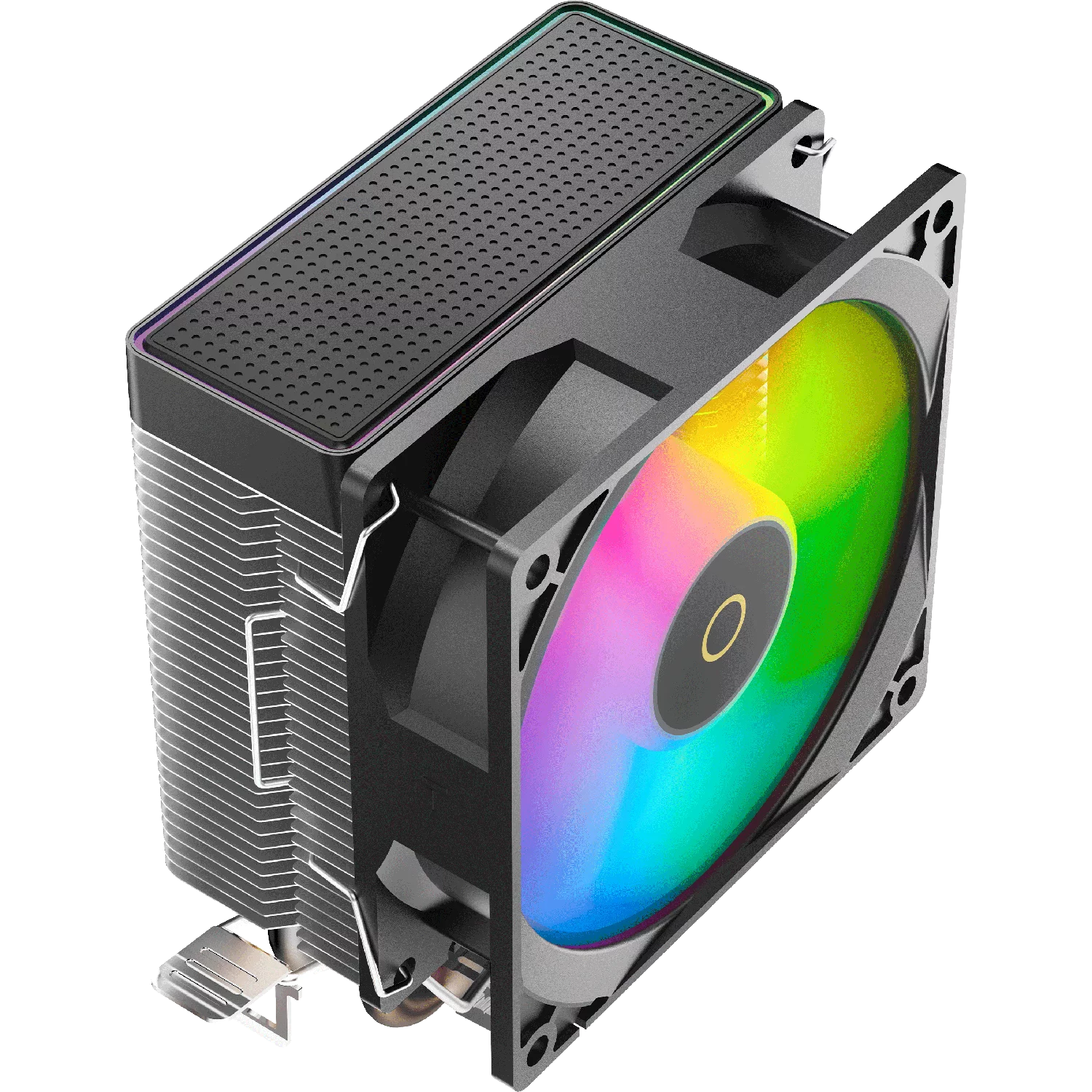 Кулер для процессора/ CPU Cooler Ocypus Gamma A20 BK ARGB (110W, 3-pin, 122.5mm, Al/ Cu, 2x6mm, ARGB, 1x92mm, 32CFM, 21dBA, 1900RPM, S: 1851/ 1700/ 1200/ 115X, AM5/ AM4, black) (GAMMA-A20-BK1AAWN00F-GL)