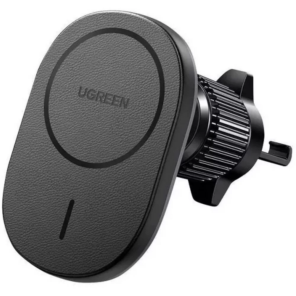 Автомобильное беспроводное зарядное устройство UGREEN CD345 (25925) Magnetic Wireless Car Charger For Air Vent Mount на вентиляционное отверстие. Цвет: черный (25925_)
