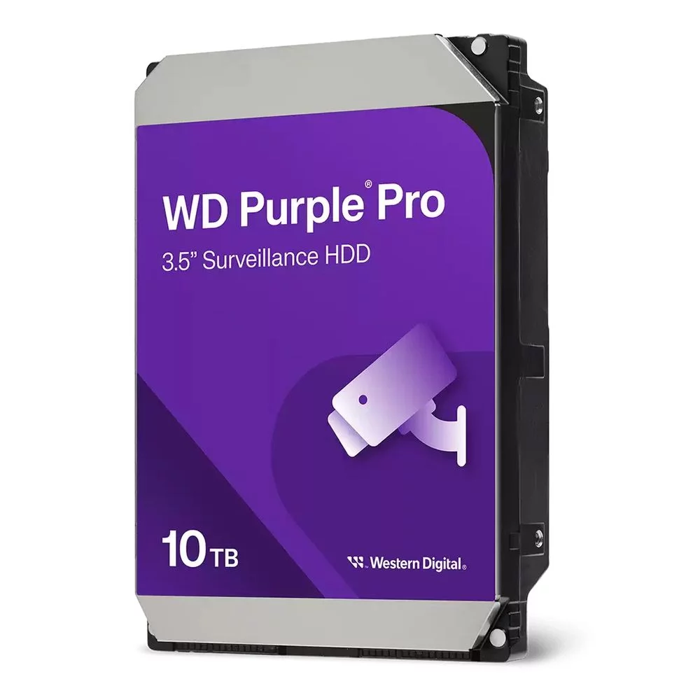 Жесткий диск Western Digital Purple Pro HDD 3.5" SATA 10Tb, 7200 rpm, 512MB buffer (DV&NVR + AI), WD102PURP, 1 year