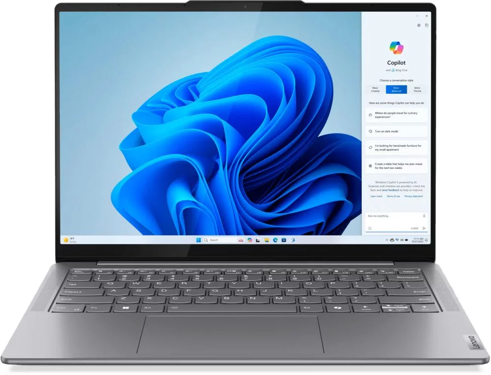 Ноутбук Lenovo Yoga Slim 7 14IMH9 Core Ultra 7 155H 16Gb SSD1Tb Intel Arc 14" OLED WUXGA (1920x1200) Windows 11 Home English grey WiFi BT Cam (_83CV0047IN)