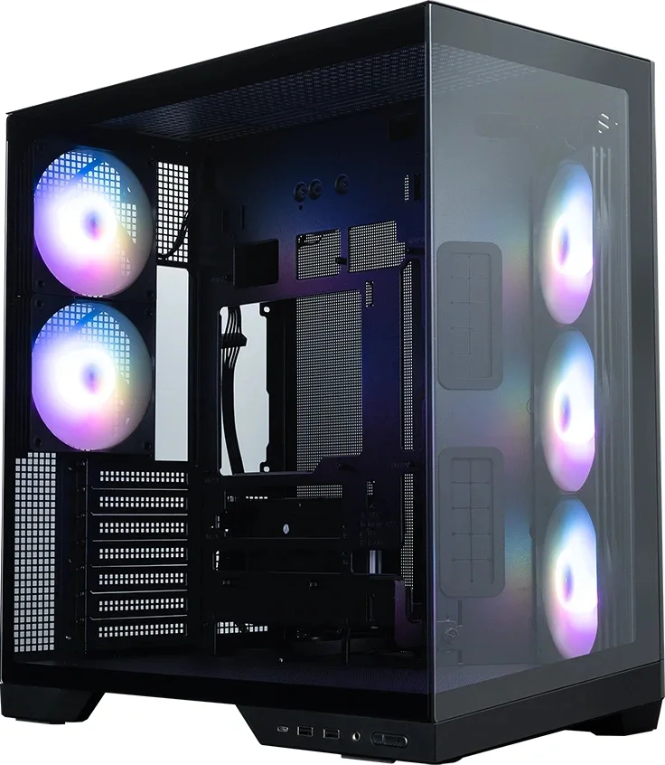 корпус ZALMAN D50, ATX, BLACK, WINDOW, 2x3.5", 3x2.5", 1xUSB TYPE-C, 2xUSB3.0, FRONT 1xXF360, REAR 1xXF120 (D50 BLACK)