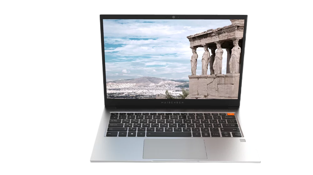 Maibenben B114C 14"(1920x1200 IPS (60Hz))/AMD Ryzen 5 7640HS(4.3Ghz)/16384Mb/512PCISSDGb/Int:AMD Radeon 760M/Cam/BT/WiFi/62WHr/war 2y/1.48kg/Silver/Win11Pro (B114C-R576UMF1SPSRE2)