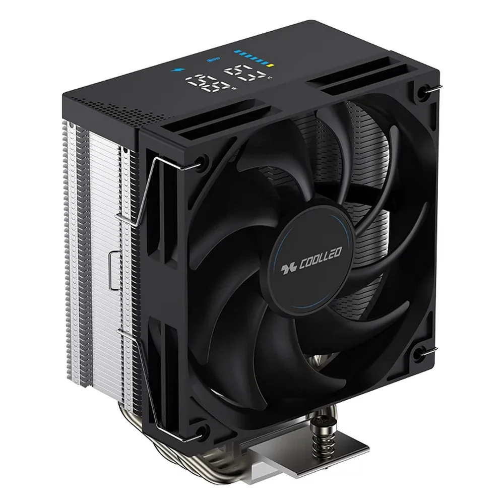 Вентилятор для процессора Coolleo CPU Cooler CL-B40-DIG V2 Intel: LGA 115X/ 1200/ 1700/ 1851 AMD: AM4/ AM5 220W TDP (CL-B40-DIG-V2)