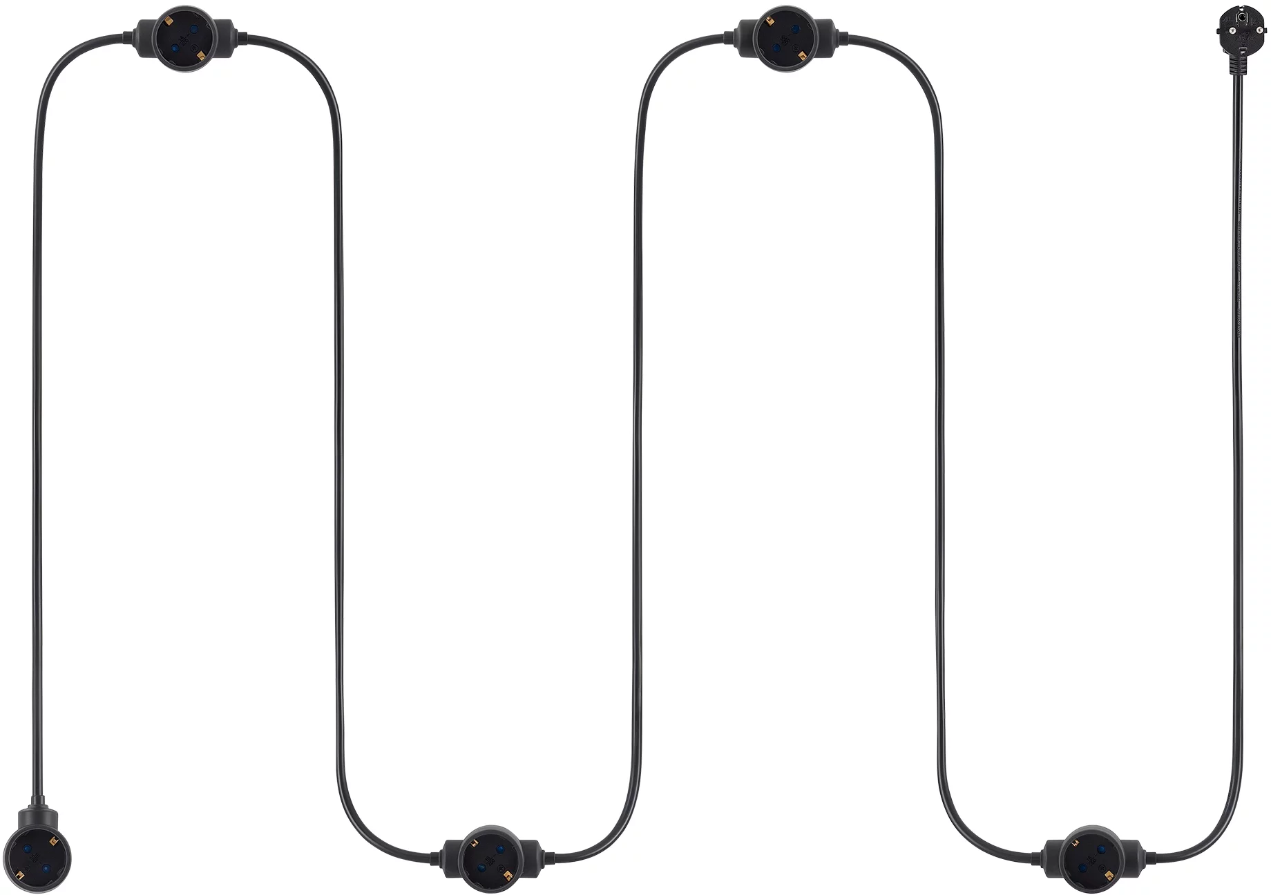 Сетевой удлинитель Buro BU-PDS5.5/B 5м (5 розеток) черный (пакет ПЭ)