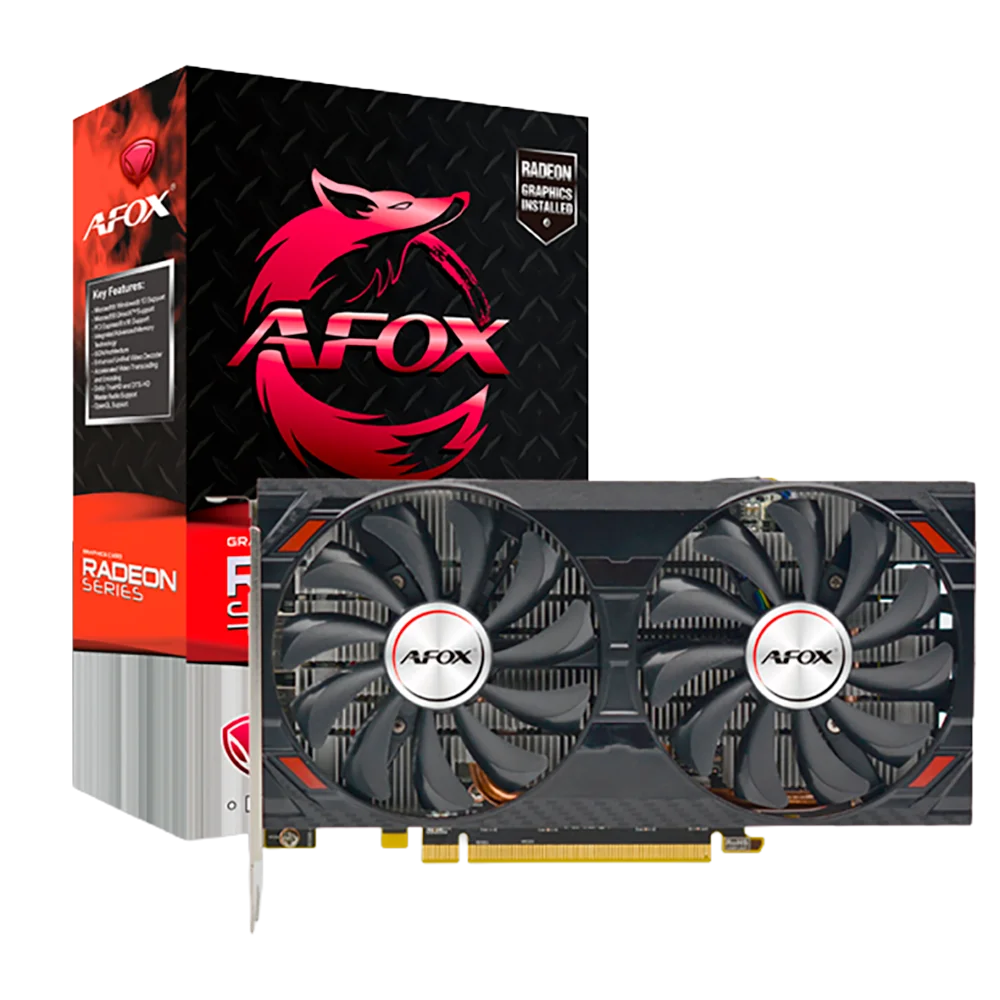 Видеокарта Afox Bad Pack RX5500 8GB GDDR6 128bit 2xDP HDMI 2FAN RTL bp (AFRX5500-8GD6H4||BP)