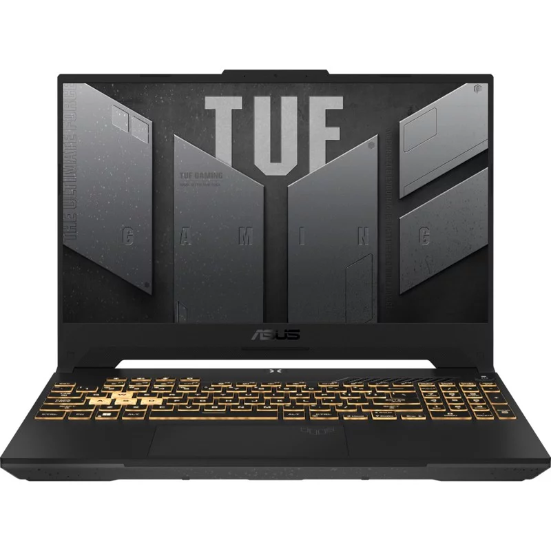 Ноутбук/ ASUS TUF F15 FX507ZC4-HN172 15.6"(1920x1080 (матовый, 144Hz) WVA)/Intel Core i7 12700H(2.3Ghz)/16384Mb/512PCISSDGb/noDVD/Ext:nVidia GeForce RTX3050(4096Mb)/Cam/BT/WiFi/56WHr/war 1y/2.2kg/Mecha Gray/DOS (90NR0GW1-M00T90)