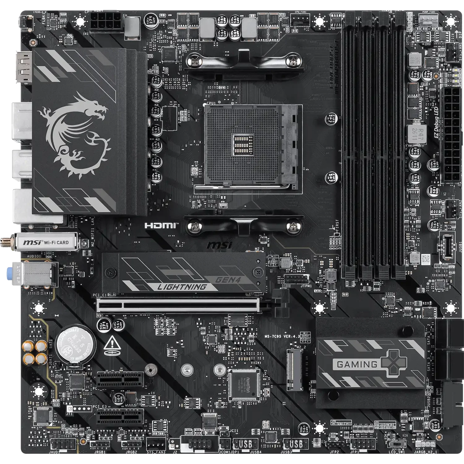Материнская плата/ B550M GAMING PLUS WIFI6E