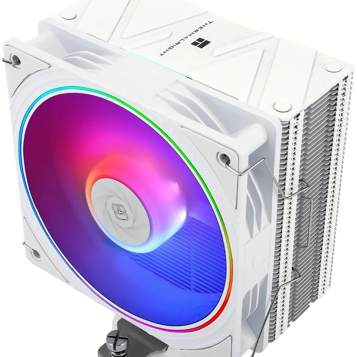 Thermalright Кулер Assassin Spirit 120 EVO White ARGB LGA115X/1200/1700/AM4/AM5 (120mm ARGB PWM Fan, 4 тепл. трубки 6мм) / TRAS120EVOAW