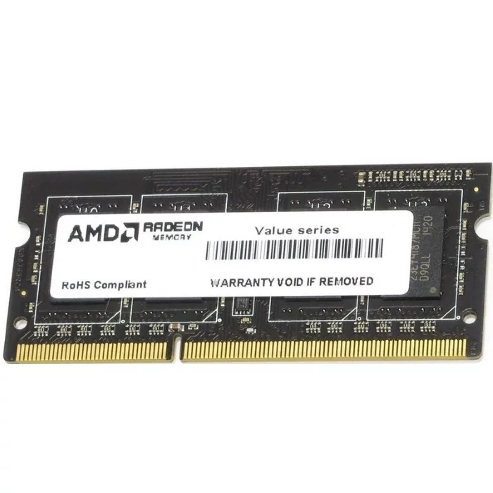 Модуль памяти AMD DDR3 4GB 1333MHz PC3-10600 CL9 DIMM 240-pin 1.5V OEM (R334G1339U1S-UO)