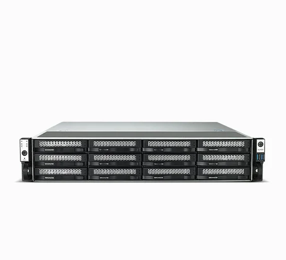 Система хранения данных TerraMaster U12-500 Plus 2U 10C 1,7(4,7)GhzCPU/16Gb(64)/RAID0,1,10,5,6,JBOD/up to 12 HS SATA(3,5'/2,5')/2xM.2 2280 NVMe/ 1xPCIe/3xUSB3.2 1xUSB Type-c/HDMI/2x10GbE RJ-45/iSCSI/2xPS/1YW/no rails