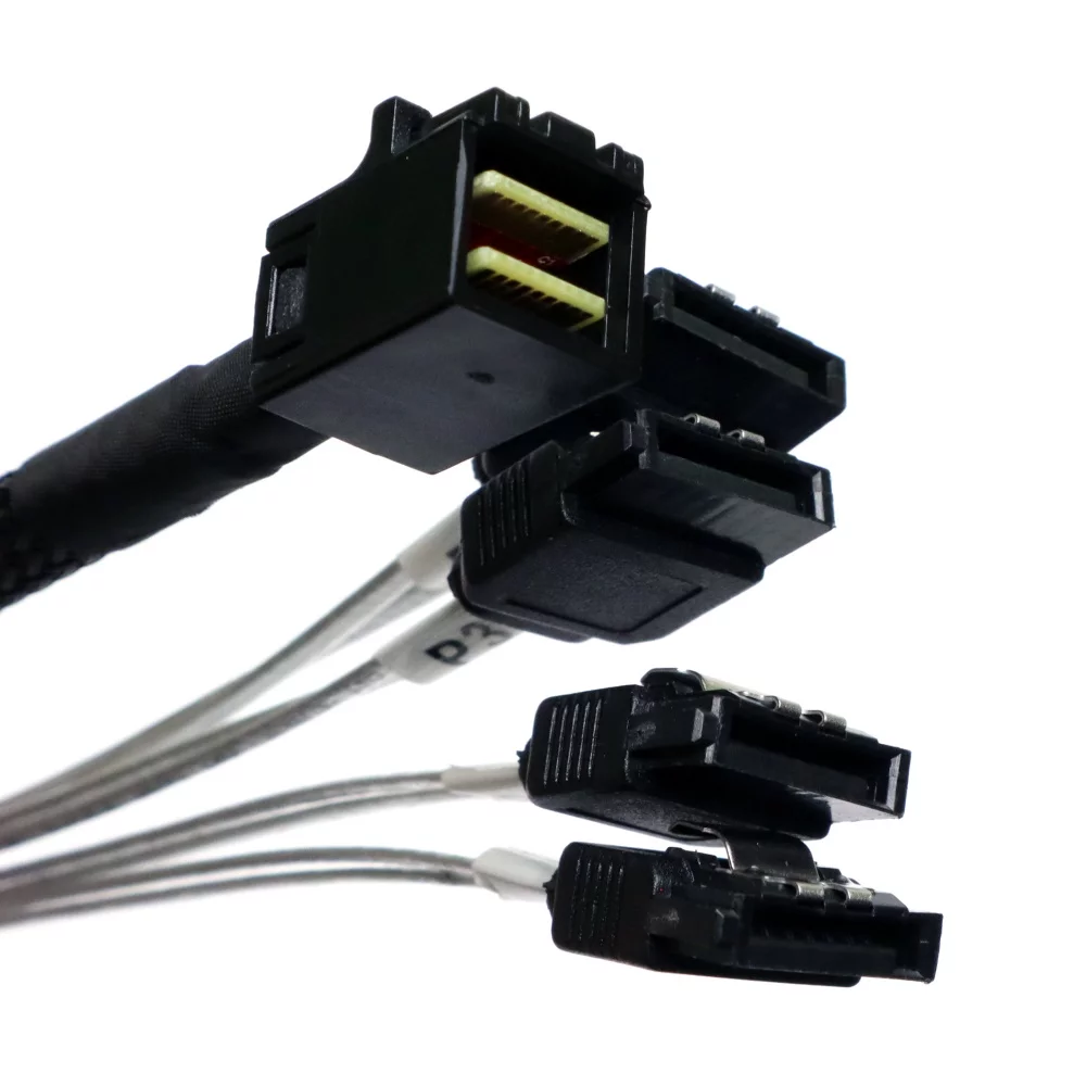 Кабель Mini-SAS HD SFF-8643 TO 4X SATA 80CM