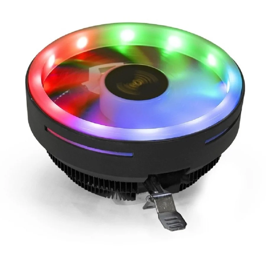 Exegate EX286157RUS Кулер ExeGate Dark Magic EE126R-PWM.RGB (Al black coating, 775/ 1150/ 1151/ 1155/ 1156/ 1200/ 1700/ A­M2/ AM2+/ AM3/ AM3+/ AM4/ FM1/ FM2/ 754/ 939/ 940 TDP 95W,Fan 120mm, PWM, 900-2000RPM,Hydro be