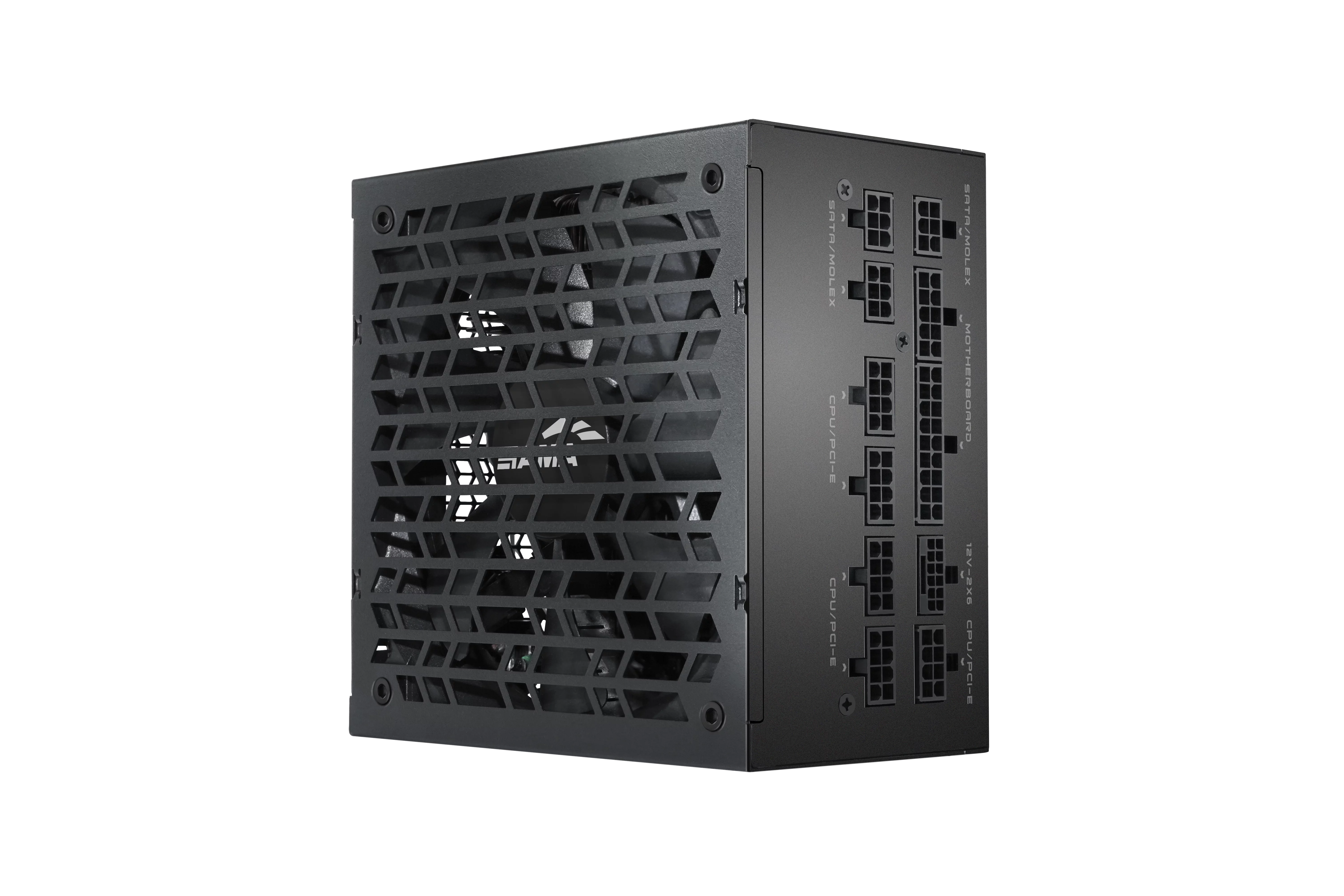 Блоки питания/ Power Supply SAMA G850 Black (HAT-850yzB1G), 850W 80+ Gold (ATX, 3.1, PCIe 5.0, Full modular, 1x24(20+4)pin mesh 550mm, 2xCPU 8(4+4)pin 700mm, 2xPCIe*2 8(6+2)pin 550+150mm, 1x12VHPWR PCIe 5.1 12+4pin 600W (G0850-BKGFF001-EU)