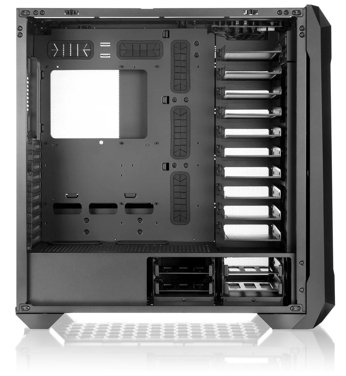 Корпус без блока питания/ Case Raijintek ZOFOS ULTRA, Full-Tower, TG, no fan, 2xUSB-A 3.0 + 1xUSB Type-C , SSI-EEB, E-ATX, ATX, mATX, mITX Black (0R20B00237)