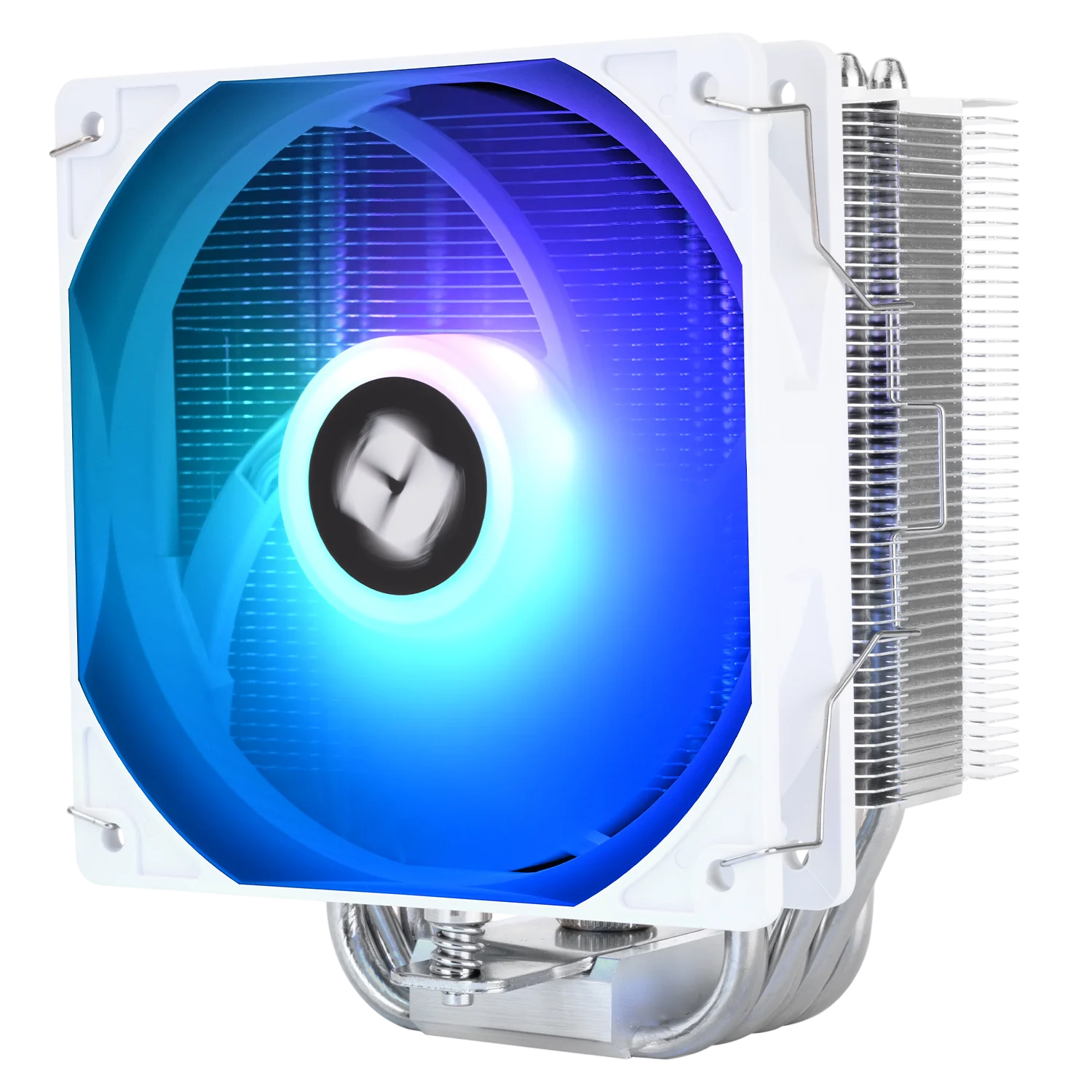 Кулер для процессора/ CPU Cooler Thermalright Burst Assasin 120 SE ARGB (4-pin PWM, 148mm, Ni/ CU, 6x6mm, ARGB, 1x120mm, 66.17CFM, 25.6dBA, 1550RPM, S: 1851, 1700, 1200, 115X, AM5, AM4, white/ silver) (BA120-SE-ARGB-WH)