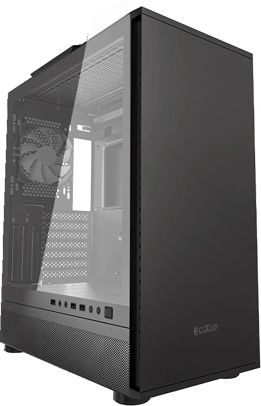 Корпус PcCooler IE200 черный без БП ATX 9x120mm 6x140mm 1xUSB3.0 audio bott PSU (C3-A500BKG1-GL)