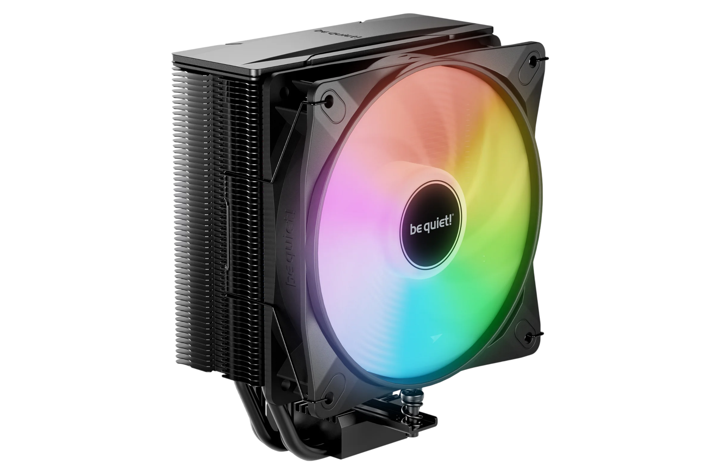 Кулер для процессора/ CPU Cooler be quiet! PURE ROCK 3 LX (190W, 4-pin PWM, 154mm, Al/ Cu, 4x6mm, ARGB, 1x120mm, 61.8CFM, 31.2dBA, 2000RPM, S: 1851/ 1700/ 1200/ 115X, AM5/ AM4, black) (BK040)