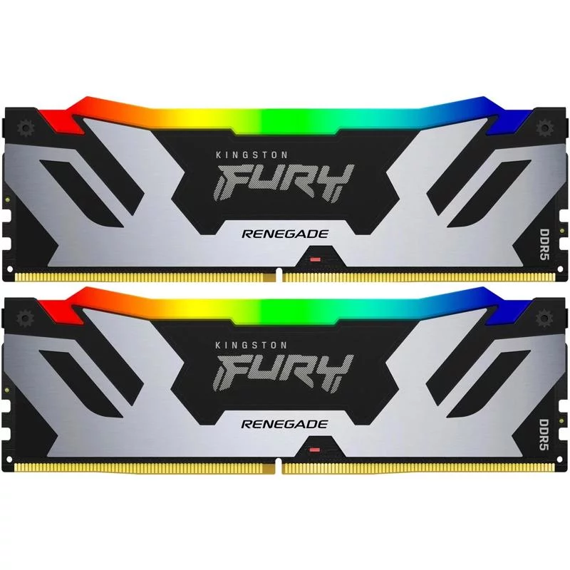 Память оперативная/ Kingston 32GB 7600MT/s DDR5 CL38 DIMM (Kit of 2) FURY Renegade RGB XMP (KF576C38RSAK2-32)