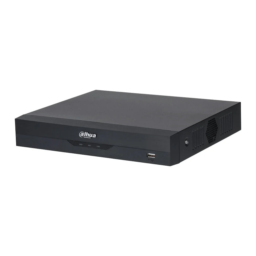 DAHUA DH-XVR5104HS-4KL-I3/T 4-канальный HDCVI-видеорегистратор с FR HDCVI, AHD, TVI, IP, CVBS 1 SATA III до 16Тбайт; видеоаналитика: SMD Plu 1 HDMI, 1 VGA; RJ45 100Мбит/с; аудиовх/вых: 1/1