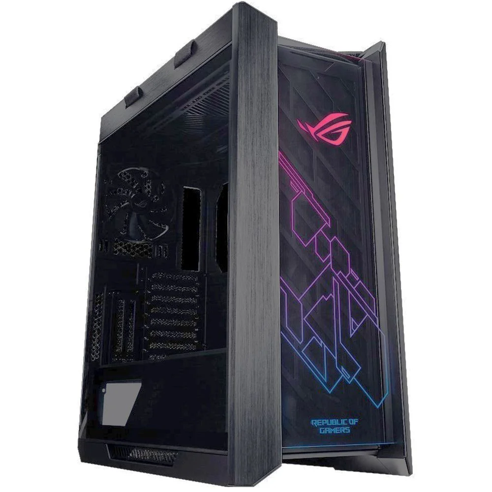 ASUS GX601 ROG STRIX HELIOS CASE Black RGB ATX/EATX mid-tower gaming case with tempered glass, aluminum frame, GPU braces, 420mm radiator support and Aura Sync,17.8 Kg.EATX (12"x10.9") (90DC0020-B39000)