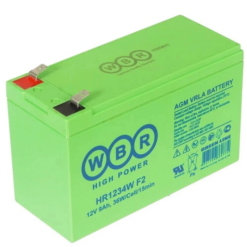 WBR Батарея HR1234W F2(12V/ 9Ah) (34W) (WBR HR1234W)
