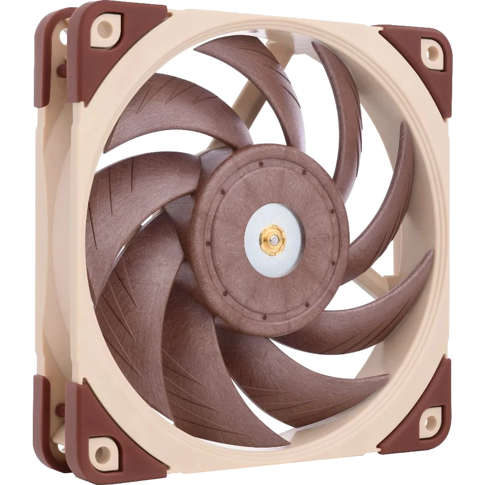 Кулер для корпуса/ Case Cooler Noctua NF-A12x25 5V PWM (120x120x25mm, 4-pin PWM, 56.65CFM, 21.4dBA, 1900RPM, Beige/Brown)