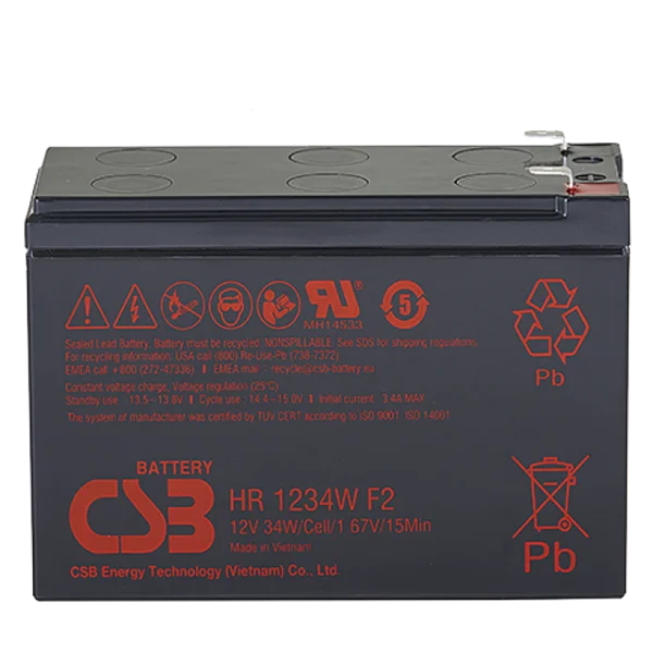 CSB Аккумуляторная батарея для ИБП (12V/ 9Ah) (HR1234W F2 CSB)