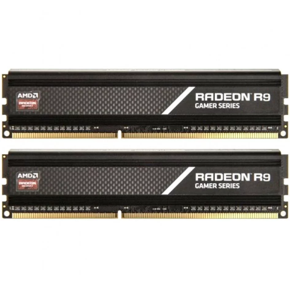 Модуль памяти AMD Radeon™ R9 Gamers Series Black Gaming Memory R9S464G3206U2K 64GB DDR4 3200 DIMM Non-ECC, CL16, 1.35V, Heat Shield, Kit (2x32GB), RTL (183559) {15}