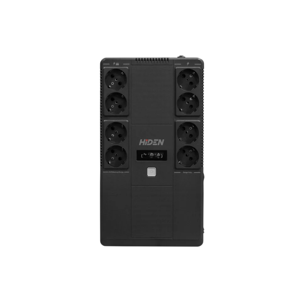 ИБП HIDEN ULS600E 600ВА/ 360Вт/ Line-Iinteractive Brick UPS Schuko LED (ULS600EF)