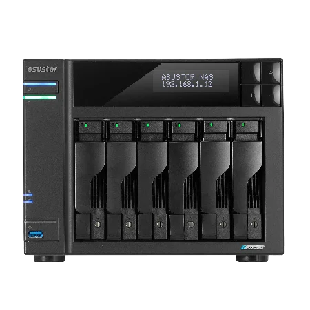 ASUSTOR AS6706T 6-Bay NAS/ Media player/ Intel Celeron N5105 2.0GHz up to 2.9GHz, 8GB SO-DIMM DDR4, noHDD(HDD,SSD),2xUSB3.2,HDMI ; 90IX01N1-BW3S60