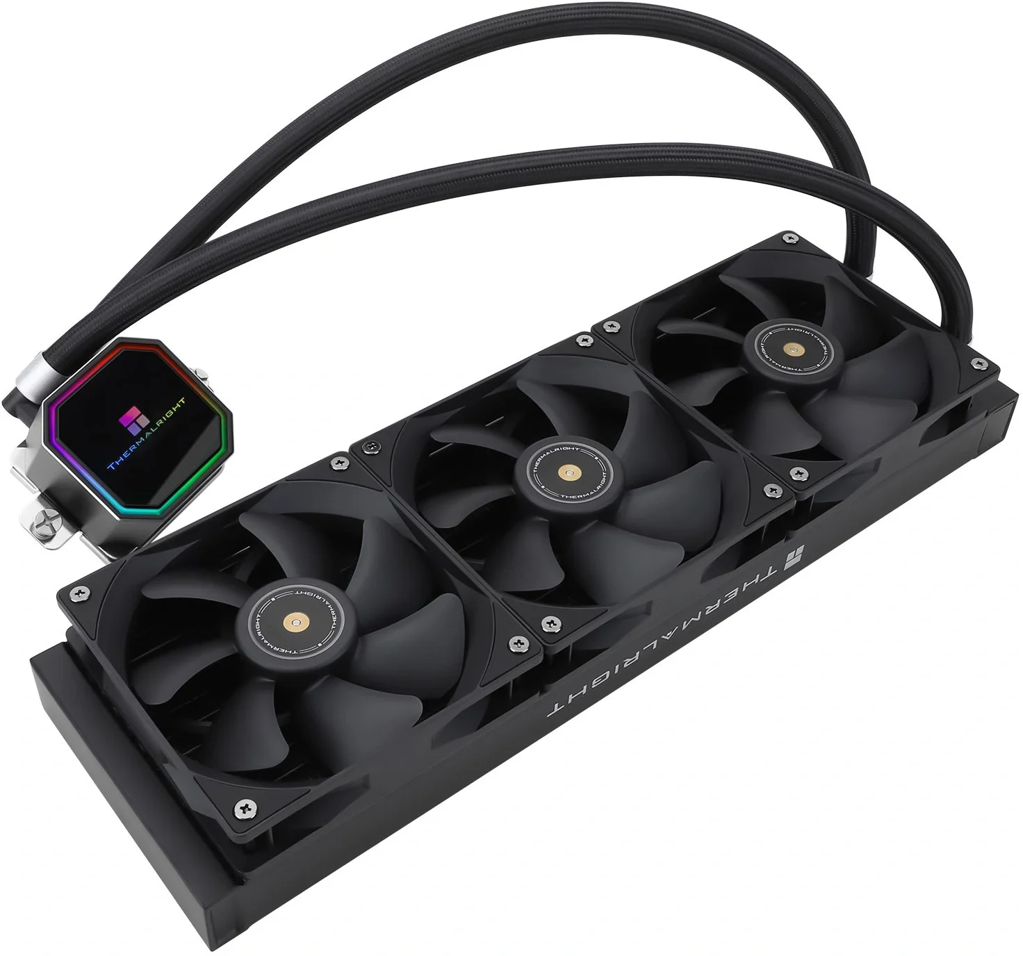 Система водяного охлаждения Thermalright Frozen Prism 360 нет подсветки Soc-AM5/AM4/1151/1200/2066/1700 черный 4-pin 27dB Al Ret (F-PRISM-360-BL)