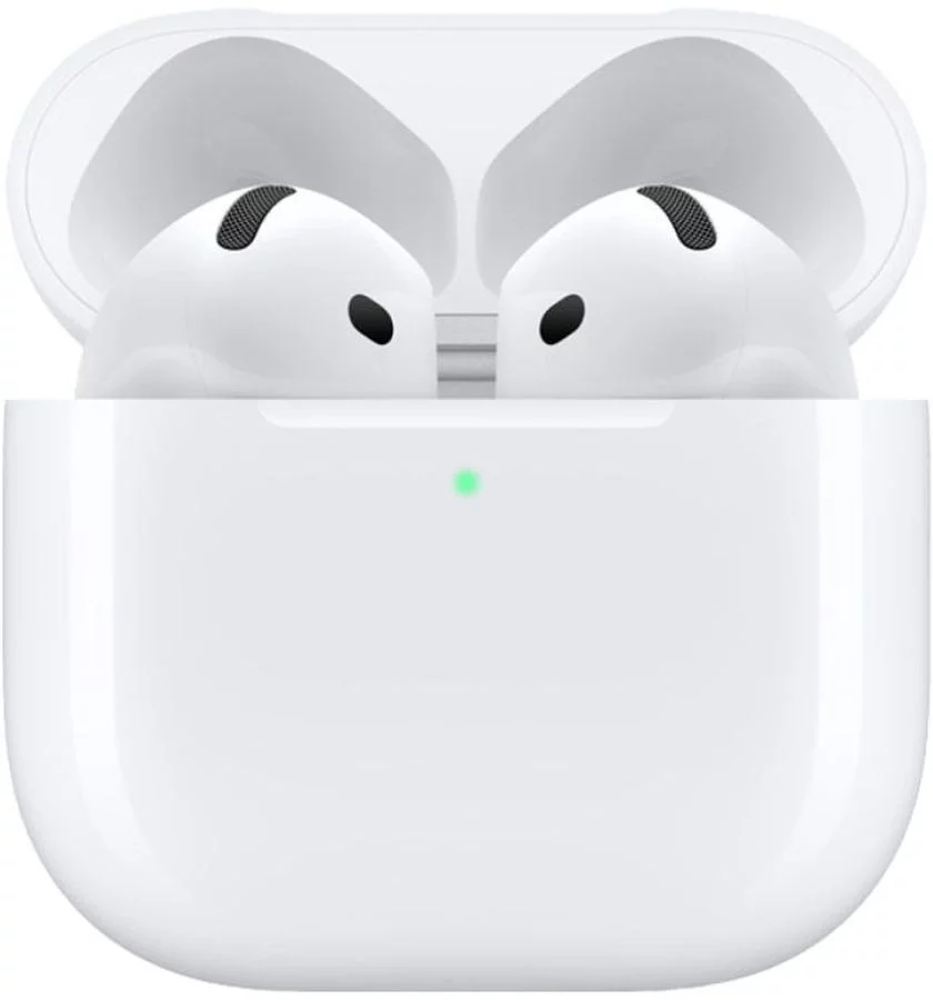 Гарнитура вкладыши Apple A3050,A3053,A3058 AirPods 4 белый беспроводные bluetooth в ушной раковине (MXP63HN/ A) (MXP63HN/A)