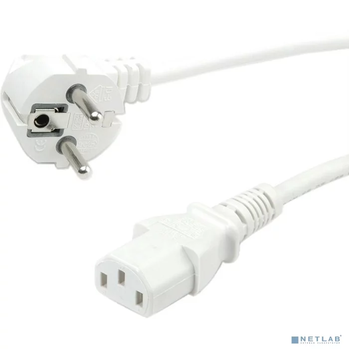 Filum Кабель питания CEE 7/7- С13, 3х0.75мм, 220В, 10A, белый, 1.8м (FL-PC10-EU-C13-1.8M-W)