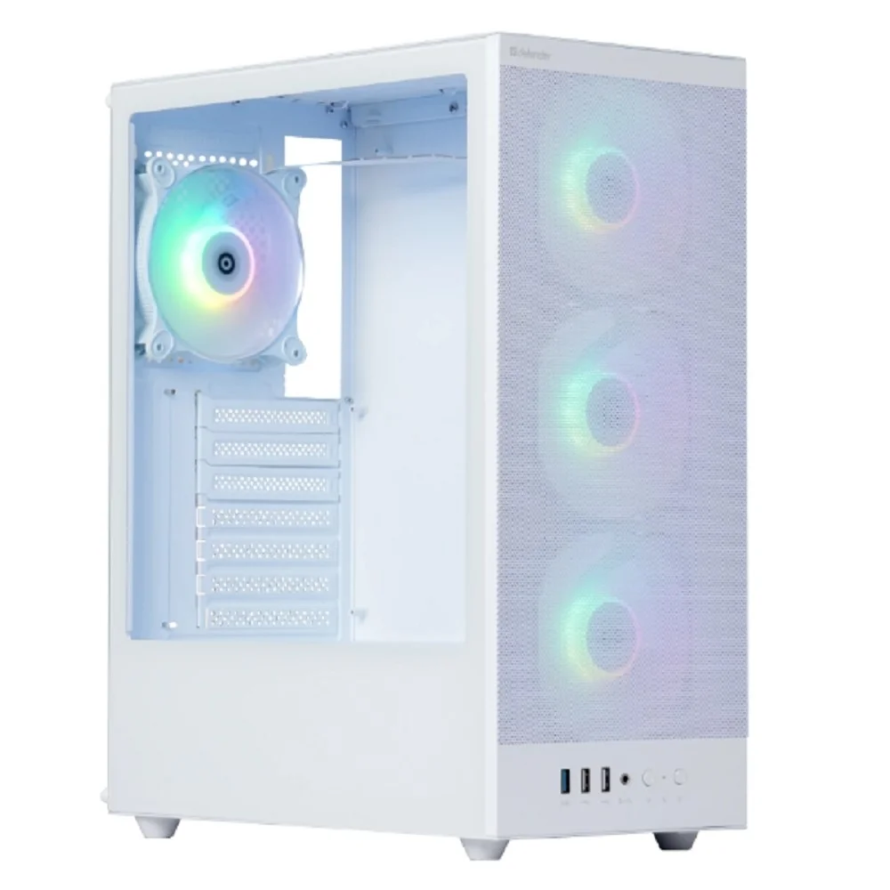 Defender Корпус компьютерный RaptorX белый,ATX,4fans,switch&M/ BSync (25123)