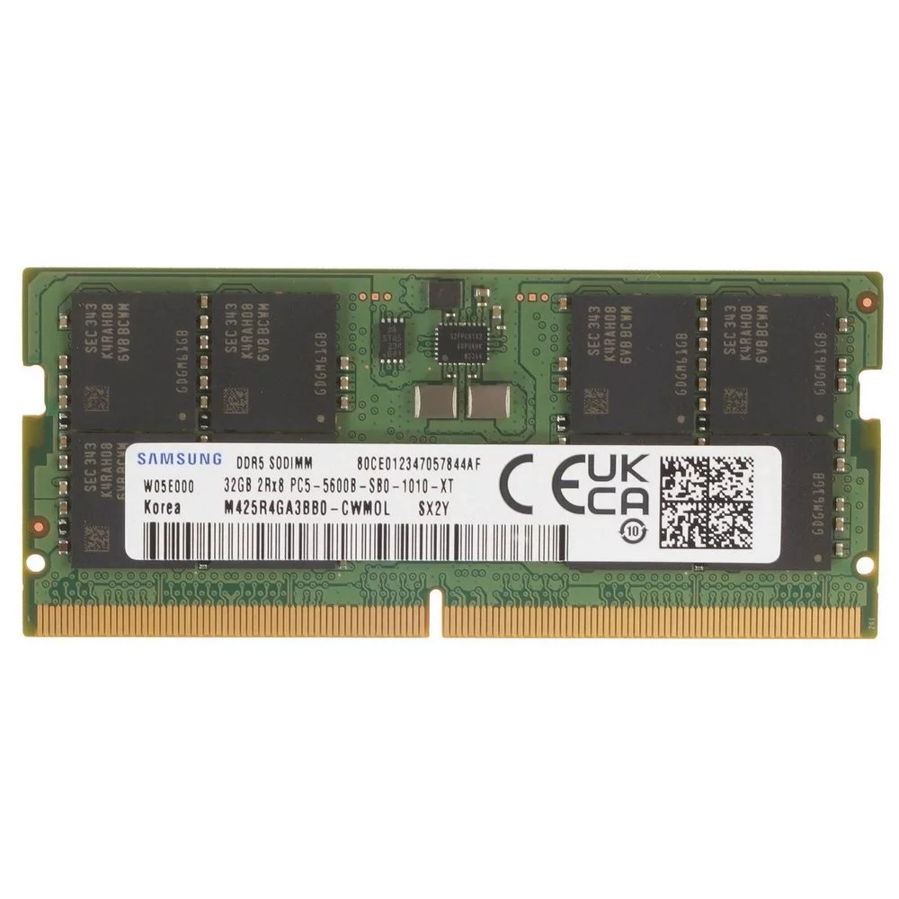 Память оперативная/ Samsung DDR5 SODIMM 32GB 5600 2Rx8, 1.1V (M425R4GA3BB0-CWMOL)