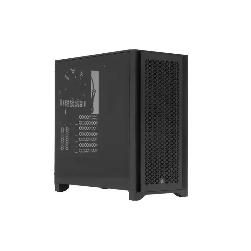 Корпус без блока питания/ Case Corsair 4000D Airflow, Midi-Tower, TG, 2x120mm, 1xUSB-A 3.2, 1xUSB 3.2 Type-C, E-ATX, ATX, mATX, mITX Black (CC-9011200-WW)