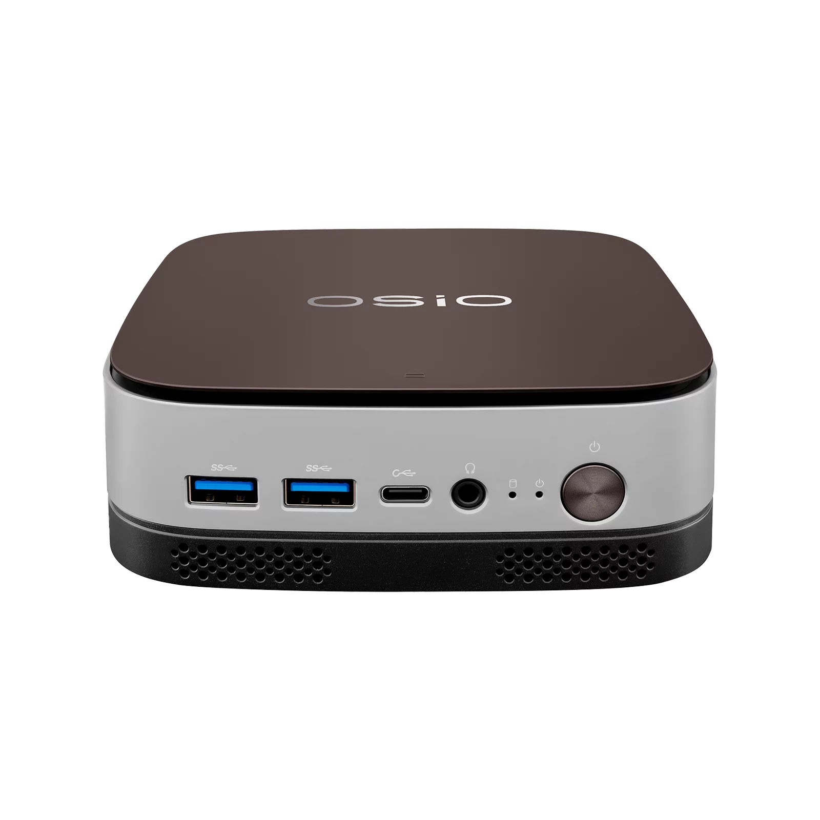 ПК Мини Osio BaseLine B51i-016 i5 1235U (1.3) 16Gb SSD512Gb Iris Xe без ОС GbitEth WiFi BT 59.85W коричневый/серебристый