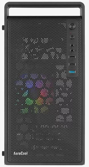 корпус Formula V Line CS-109-G mATX USB3.0x1/USB2.0x2/audio (ex Aerocool) (CS-109-G-BK-V1)