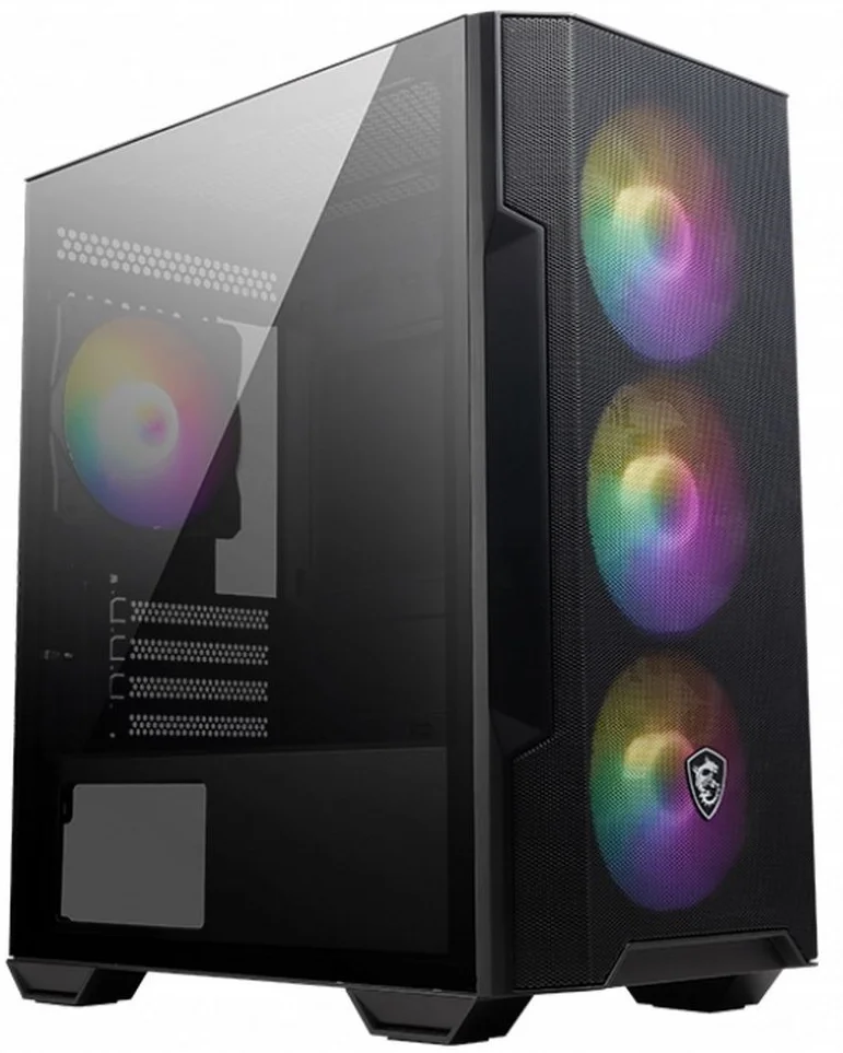 Корпус MSI MAG FORGE M100R Mini-Tower, MATX, 1xUSB 3.0, 2xUSB 2.0, 4x120mm ARGB Fan, ARGB Control Board, Tempered Glass Window, Brown Box (932220) (306-7G20R21-809)