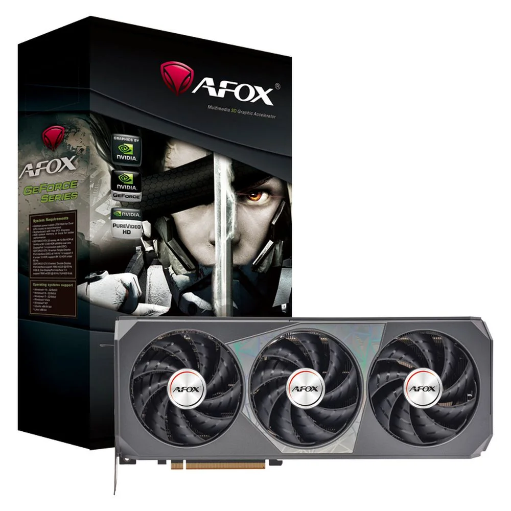 Видеокарта Afox RTX 4070 12GB GAMING 12GB GDDR6 192bit 3xDP HDMI 3FAN RTL (AF4070-12GD6H7-V3)