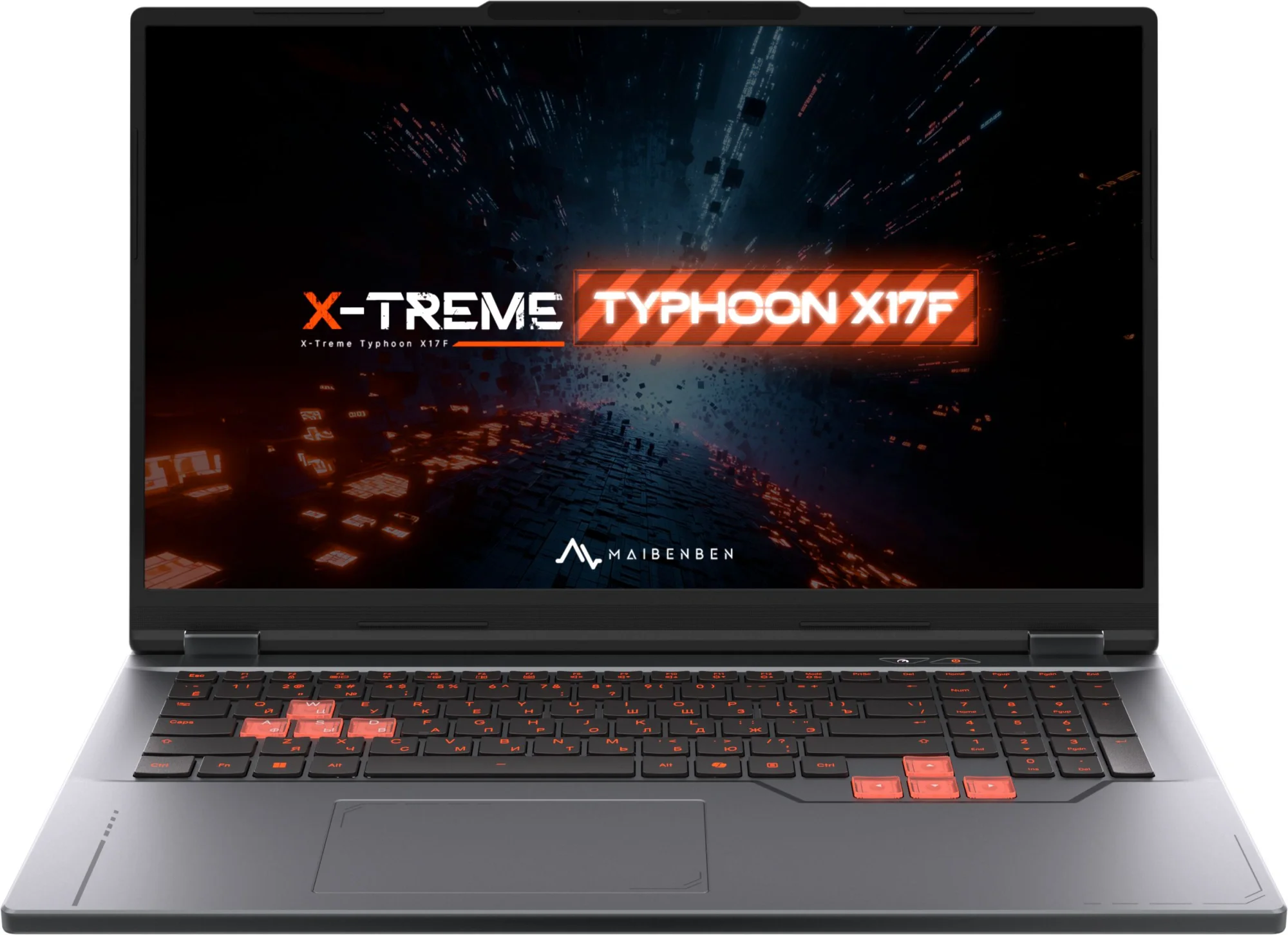 Ноутбук Maibenben X17F-R98956 Ryzen 9 8940HX 24Gb SSD1Tb NVIDIA GeForce RTX 5060 8Gb 17.3" IPS FHD (1920x1080) Windows 11 Home grey WiFi BT Cam 5200mAh (X17F-R989560R34HG4E10)