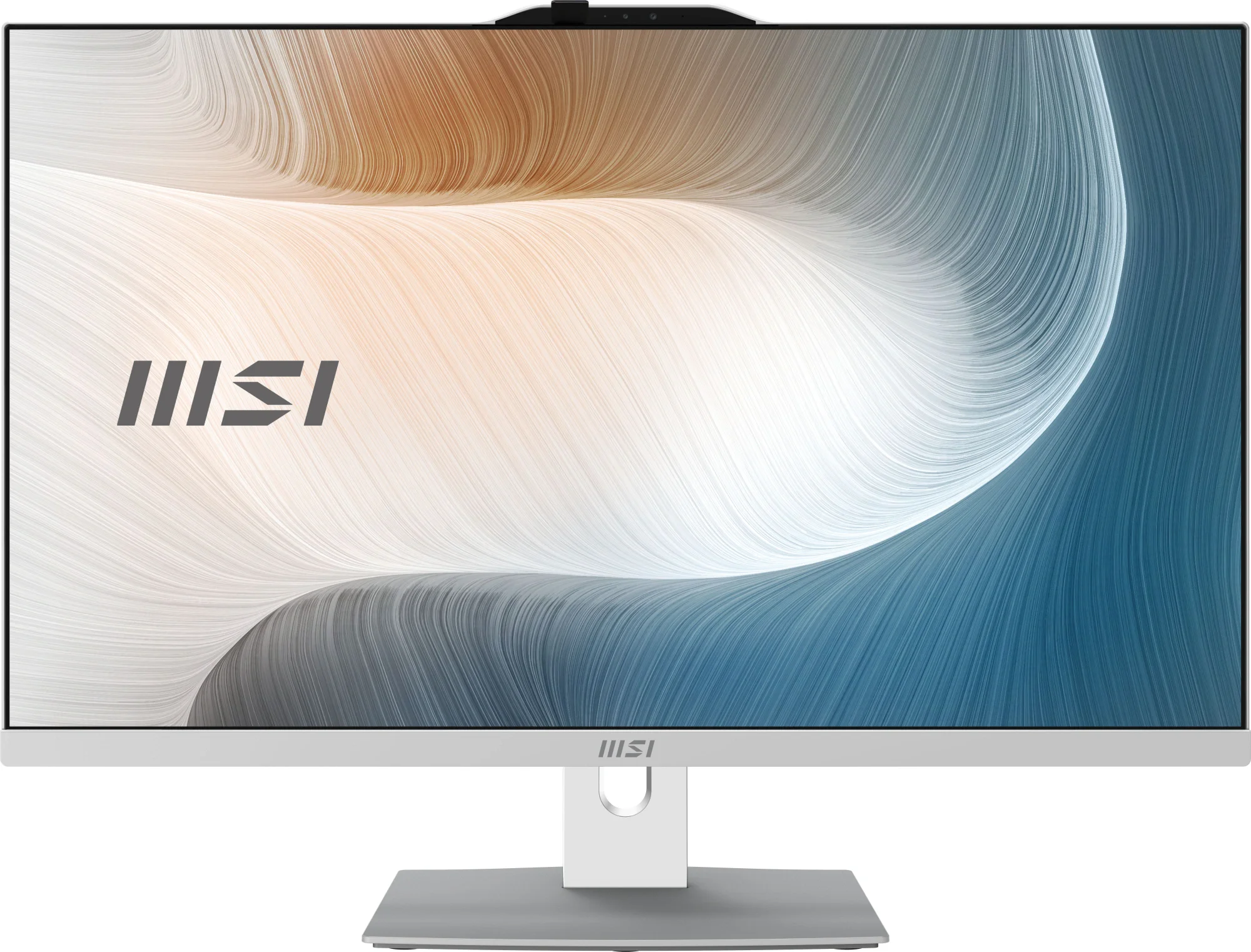 Моноблок MSI Modern AM242P 1MA-2450XRU 23.8" Full HD Core 3 100U 8Gb SSD500Gb Graphics без ОС GbitEth WiFi BT клавиатура мышь Cam белый 1920x1080 (9S6-AE0732-2450)