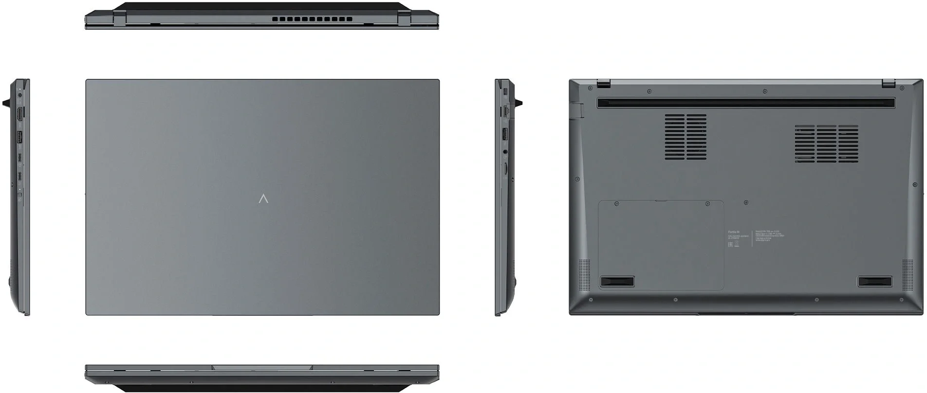Ноутбук Digma Pro Fortis M Ryzen 5 7430U 16Gb SSD512Gb AMD Radeon Graphics 17.3" IPS FHD (1920x1080) Windows 11 Pro Multi Language grey WiFi BT Cam 5500mAh (DN17R5-ADXW01)