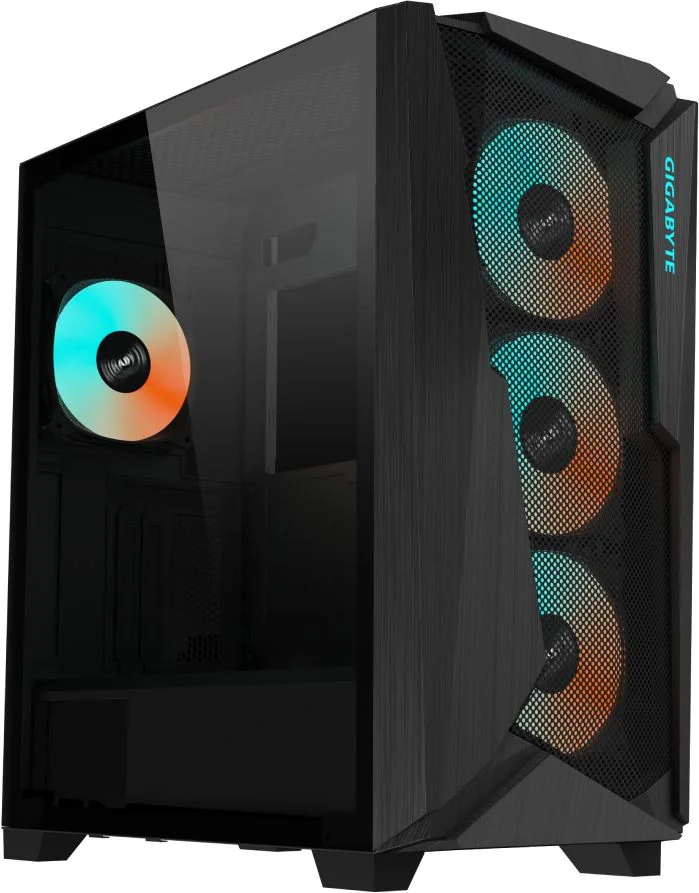 Корпус Gigabyte C301 Glass MidTower, ATX, USB-C x1, USB3.0 x2, Audio I/ O, GPU:400mm, Black, TG (GB-C301G)
