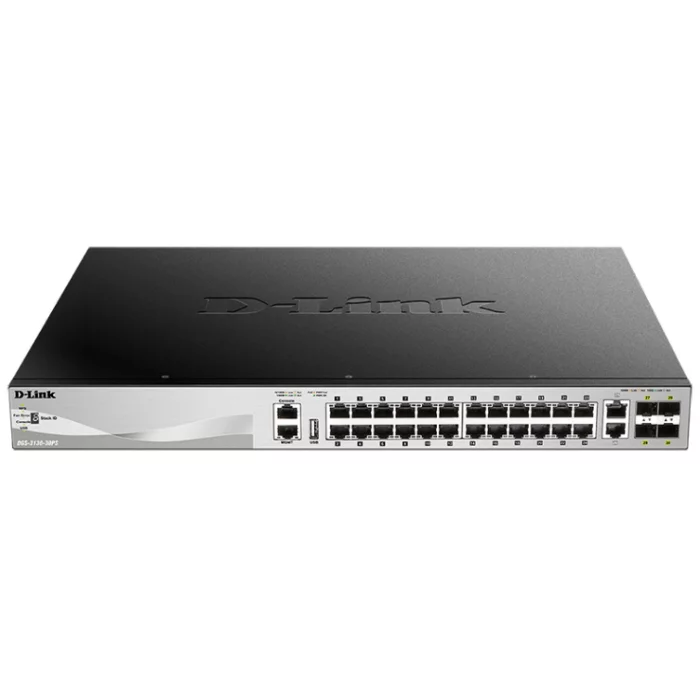 Картинка Коммутатор D-Link DGS-3130-30PS/A1A (DGS-3130-30PS/A1A) 