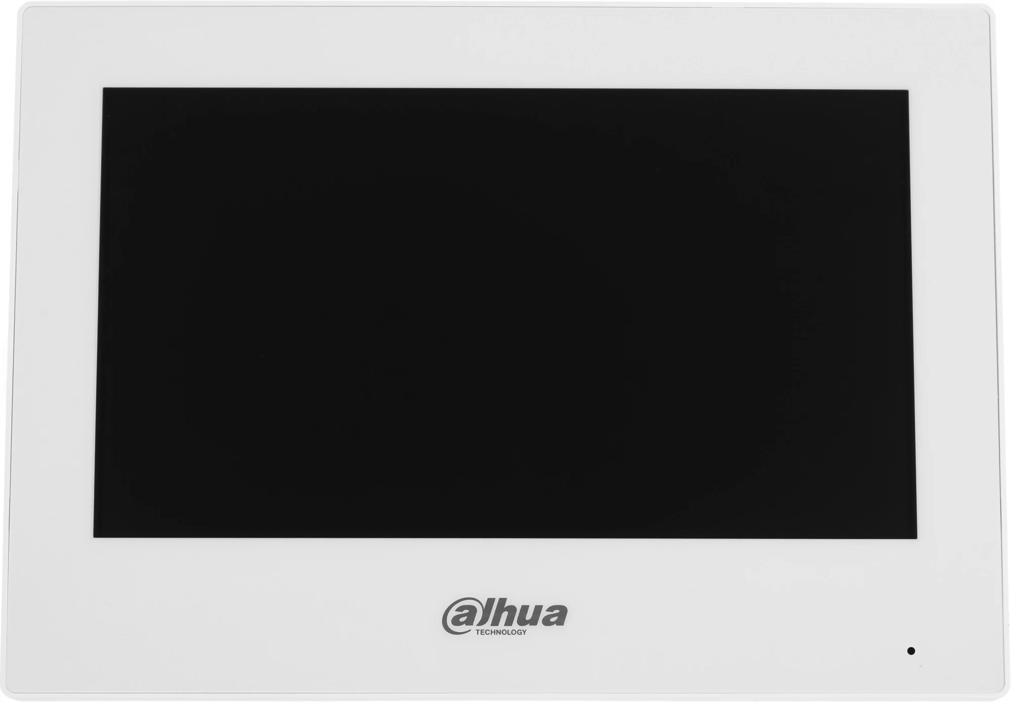 DAHUA Монитор видеодомофона IP 7 дюймовый с WiFi 2.4ГГц, белый. 1024x600 разрешение, ёмкостной сенсорный экран; тревожные входы / выходы 6/ 1; LAN; Возможность просмотра IP видеокамер; Питание: DC 1 (DHI-VTH2621GW-WP)