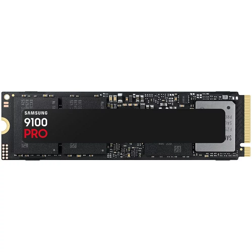 Твердотельный накопитель SSD Samsung Bad Pack M.2 2280 2TB Samsung 9100 PRO Black Client SSD PCIe Gen5x4 with NVMe, 14700/ 13400, IOPS 1850/ 2600K, MTBF 1.5M, 3D NAND, 2048MB, 1200TBW, 0,33DWPD, RTL bp (MZ-VAP2T0BW||BP)