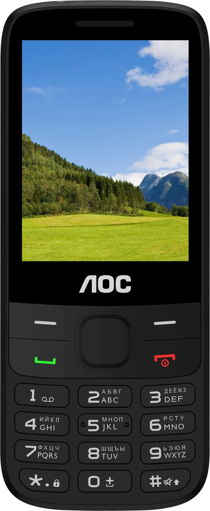 Мобильный телефон AOC 280 A черный моноблок 2.8" (CTA280BK/00)